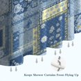 thumbnail image 6 of Pioneer Flower Floral Print Pattern Shower Curtain 84"x72", Bathroom Decorative Shower Curtain Set with 12 Hooks, Waterproof Washable, 6 of 6