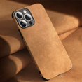 thumbnail image 1 of Luxury Lambskin Leather Phone Case For iPhone 14 13 12 11 Pro Max Mini X XS XR 7 8 Plus SE Retro Solid Color Soft Silicone Cover, 1 of 5