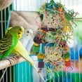 thumbnail image 3 of Colorful Parrot Chewing Toy Edible Natural Parrot Biting Toy Birdcage Hanging Toy Decorative Pendant, 3 of 8