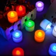 thumbnail image 3 of Flameless LED Candle Light Battery Powered Candles Tea Lights Lamp Wedding Birthday Party Decorations Romantic Lights FJH, 3 of 7