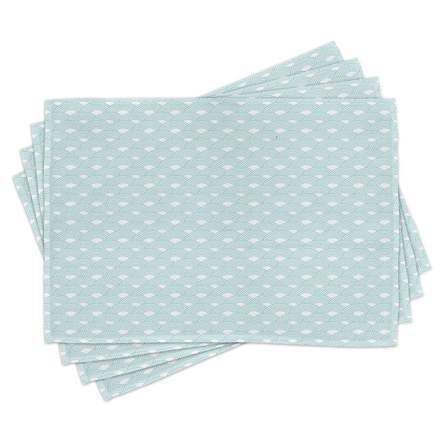 Washable Fabric Placemats for Dining Table Standard Size Ambesonne Bicycle Place Mats Set of 4 Repetitive of Bicycles on a Plain Background Sportive Activities Pale Coffee and White