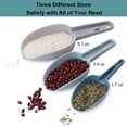 thumbnail image 2 of 3 Pack Container Spoon, Multi-Purpose Heavy Duty Freezer Ice Cream Scoop, Small Plastic Spoons for Conisters, Flour, Sugar, Powder, Spoon for Candy, Dry Goods, Dog Food, Birdseed, 2 of 5