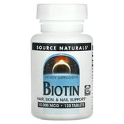 Source Naturals - Biotin 10000 mcg. - 120 Tablets