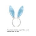 thumbnail image 5 of 5 Diademas Con Orejas Conejo Pascua para Mujeres Y Niñas (+) Blanco Azul, 5 of 5