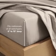 thumbnail image 6 of Bare Home Premium 1800 Collection 4-Piece Bed Sheet Set, Queen, Khaki, 6 of 10