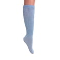 thumbnail image 3 of Lightweight Slouch Socks for Women Extra Thin Light Blue Cotton Socks 3 PAIRS Size 9-11, 3 of 5