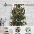 thumbnail image 6 of Vintage Christmas Trees and Stars Hand Towel Absorbent Bath Towels for Bathroom Sports Gym 28" x 14" Set of 2, 6 of 8