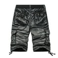 thumbnail image 2 of Bcfgryg Men's Loose Multi Pocket Casual Fashion Personality Cargo Shorts Khaki Shorts Men Black 30, 2 of 3