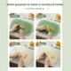 thumbnail image 4 of Yuarrent Tabla de cortar de cocina resistente al moho de alta densidad y varios paneles de alimentos complementarios PP seleccionados Cocina y Comedor Blanco trompeta, 4 of 6
