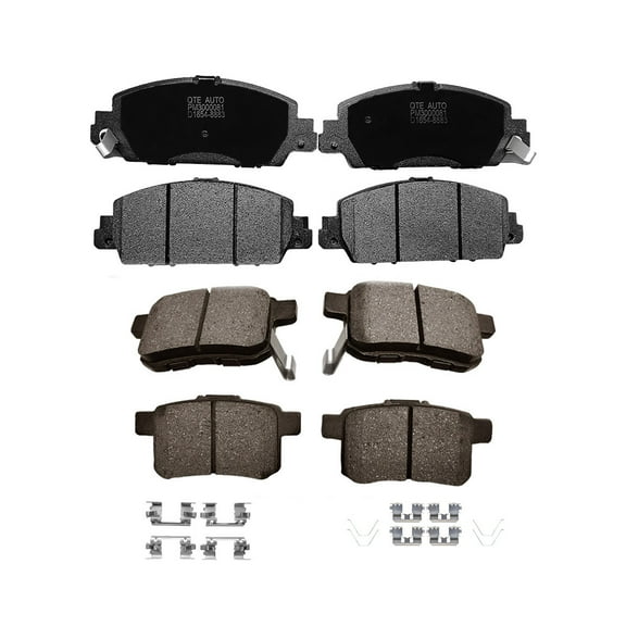 Front Rear Brake Pads for 2013-2017 Honda Accord, Set of 8 Ceramic Brakes Pads