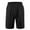 Black, variant on Mlzmgr Mens Running Short with Pokcets Drawstring Elastic Waist Shorts Summer Workout Short Pants Solid Color
