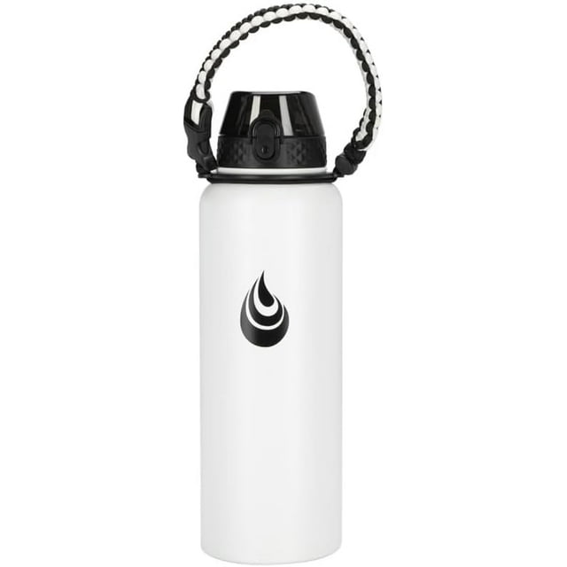 40 Oz Stainless Steel Water Bottle (White)