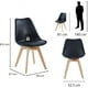thumbnail image 3 of Set de 4 Sillas Ellen de comedor u oficina color Negro, 3 of 8