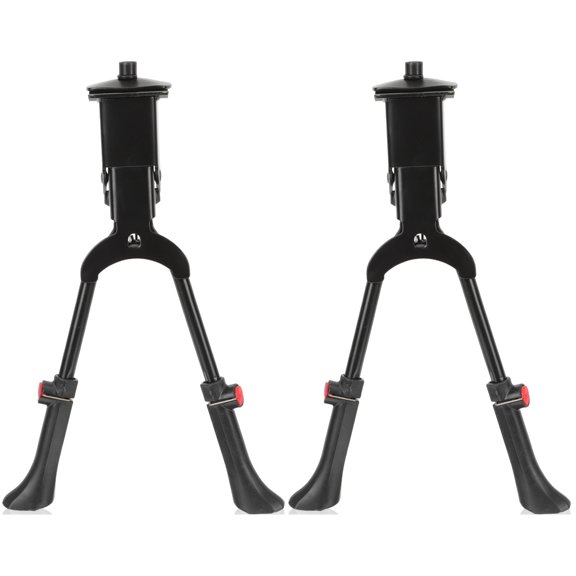 GOOHOCHY 2 Pieces Dual Bicycle Stand Practical Bike Accessory Fitness 37X22.3CM Black