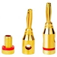 thumbnail image 3 of 10 Pairs Banana Plugs - Open Screw Type for Speaker Wire, Home Theater, Wall Plates and More, 3 of 5