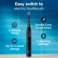 thumbnail image 3 of Oral-B iO Series 2 Rechargeable Electric Toothbrush for Adults & Kids 3+, Night Black, 1 Gentle Care Brush Head, 3 of 13