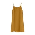 thumbnail image 4 of SNKSDGM Women's Plus Fashion Tops for Women Trendy Womens Tank Tops Loose Fit Pure Sleeveless Tank Top for Women Plus Size Loose Casual Linen Mid Length Vest Xxl, 4 of 4