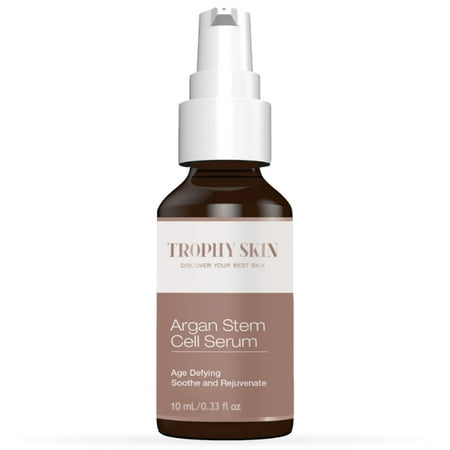 Trophy Skin Argan Stem Cell Serum for Anti-Aging  Wrinkles  Scars  and Skin Hydration on Face and Neck - 10ml