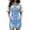 Sky Blue, variant on Ovbmpzd Mini Denim Dress Women Short Sleeve Summer Sky Blue A-Line Dresses Trendy Collared Casual Dresses,XXL