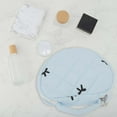 thumbnail image 4 of Unique Bargains Heart-shaped Embroidered Bow Makeup Bag for Travel Blue Polyester, 4 of 6