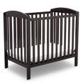 thumbnail image 3 of Delta Children NEW Gateway Mini Convertible Baby Crib with Mattress, Dark Chocolate, 3 of 11