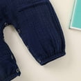 thumbnail image 5 of Kogui Rompers for Girls Baby Romper Jumpsuit Cotton One-Piece Outfit Overall 0 3 6 9 12 18 24 Months (Navy,9-12 Months), 5 of 7