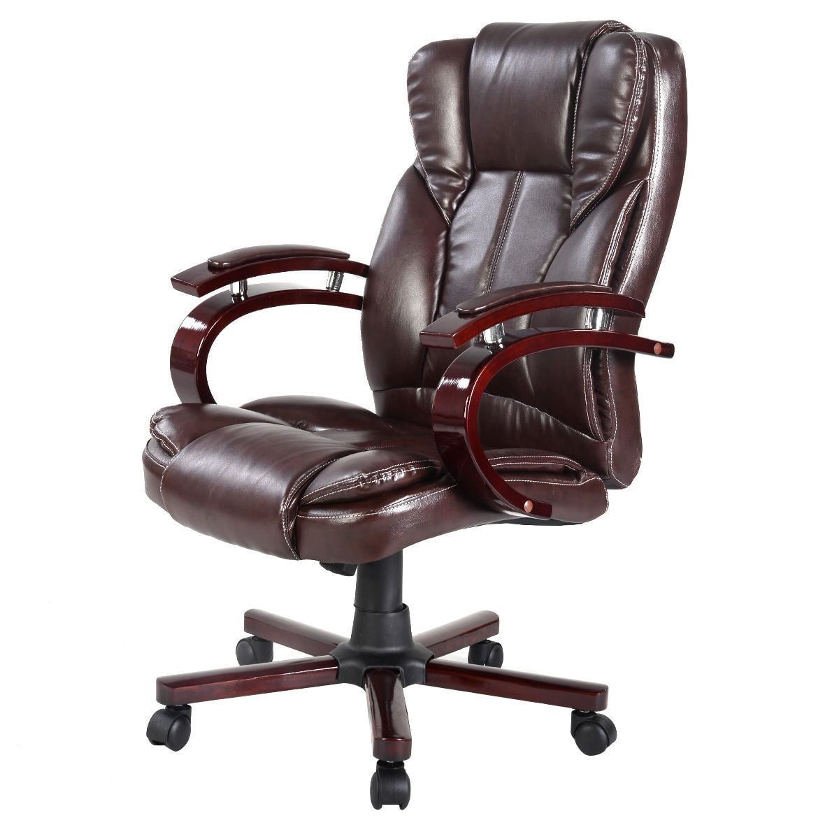 Ergonomic Executive Office Chair - Brown - Walmart.com
