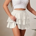 thumbnail image 6 of Flowy Shorts for Women Boho Ruffle Tiered Butterfly Skorts High Waist Mini Skirts Casual Shorts, 6 of 7