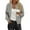 Fall Clothes Gray, variant on Women's Cropped Bomber Jacket Lightweight Casual Zip up Outerwear Long Sleeve Windbreaker with Pockets