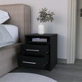 thumbnail image 4 of Black Nightstand , Two - 19.9''h X 15.7''w 14.7''d Excellent Build, Particle Board Two Drawers Fine Quality, 4 of 4