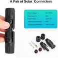 thumbnail image 4 of Solar Connector Solar Panel Cable PV Connectors Male/Female  5 Pairs, 4 of 5