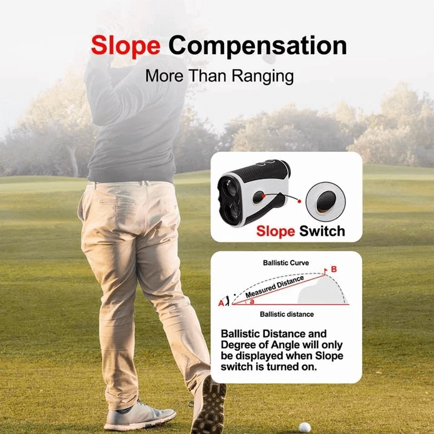 OBAZHA Golf Distance Meter, 1200 Yards Golf Laser Distance Meter, 7x Magnification Golf Distance Meter