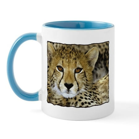 

CafePress - Cheetah Face Mug - 11 oz Ceramic Mug - Novelty Coffee Tea Cup