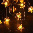 thumbnail image 4 of led copper wire lamp christmas fastener copper wire lamp santa claus snowman elk festival decoration light string christmas lights, 4 of 5