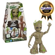 Marvel Studios I Am Groot Groove 'N Grow Groot, 13.5 Inch Interactive Action Figure, Marvel Toys