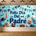 thumbnail image 6 of Colorful Design Father's Day Party Banner Decorative Gifts Celebration for Father's Day Party, Indoor Decoration, Event Backdrop, 6 of 7