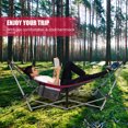 thumbnail image 3 of Topbuy Portable Folding Hammock Free Standing Hammock W/ Stand-Folds&Carrying Bag&Anti-Slip Buckle&Storage Pocket Red, 3 of 9