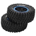 thumbnail image 1 of Rubber Tire Skin, Good Grip 2Pcs RC Tire  For ZD Racing 1/7 -07 RC Car Blue, 1 of 8