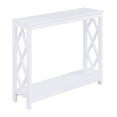 thumbnail image 1 of Convenience Concepts Table Console Diamant en Finition Bois Blanc, 1 of 6