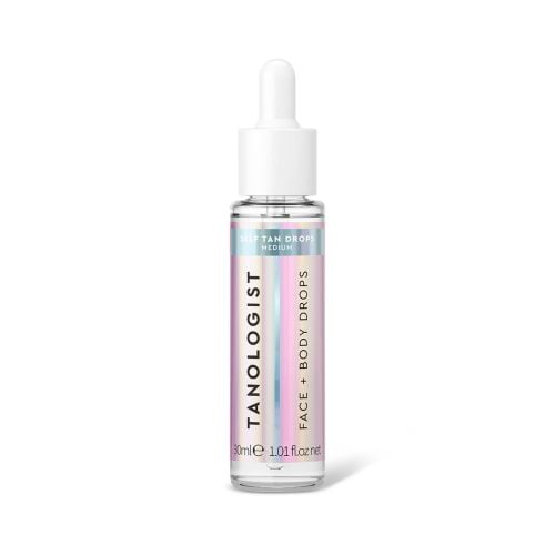 Tanologist Medium Tan Drops, Liquid Self-Tanning Drops, Bronzing, 1.01 fl.oz/ 30 ml Bottle