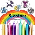 thumbnail image 2 of 100pcs Modelling Balloon 260q Long Balloons For Balloon Animals Twisting Balloons Metallic Balloon Classic Modelling Balloons Long Magic Balloons Pa, 2 of 4