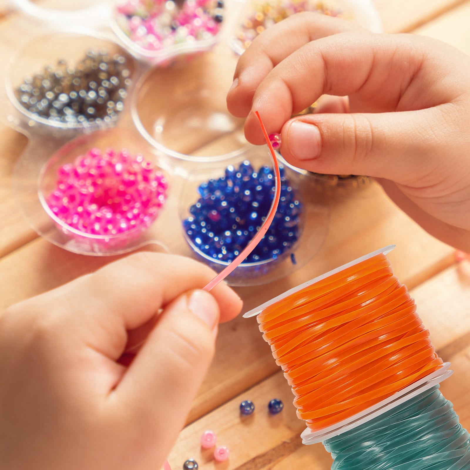 DINHEAROM 1 Set Lanyard String for Crafts Making with Assorted Color and Glow in the Dark Flat Ropes for Diy Projects
