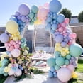 thumbnail image 5 of AYUQI Pastel Rianbow Macaron Balloons Garland Kit for Ice Cream Baby Shower Party Decorations Candy Donut Birthday Party Supplies, 5 of 9