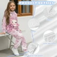 thumbnail image 6 of Uorisanigo 2 Pack Graphic Printed Long Sleeve Pink Cherry Blossom Axolotl Pullover Hoodie and Sweatpants Outfit Fall Winter Clothing Set for Boys Girls, Sweatshirt & Jogger Pants, 6 of 7
