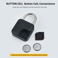 thumbnail image 4 of Amdohai Smart Lock Smart Padlock Rugged and Durable Padlock for Luggage, Trunk, Doors Padlock CR2032 Button Cell Power Supply Padlock, 4 of 8