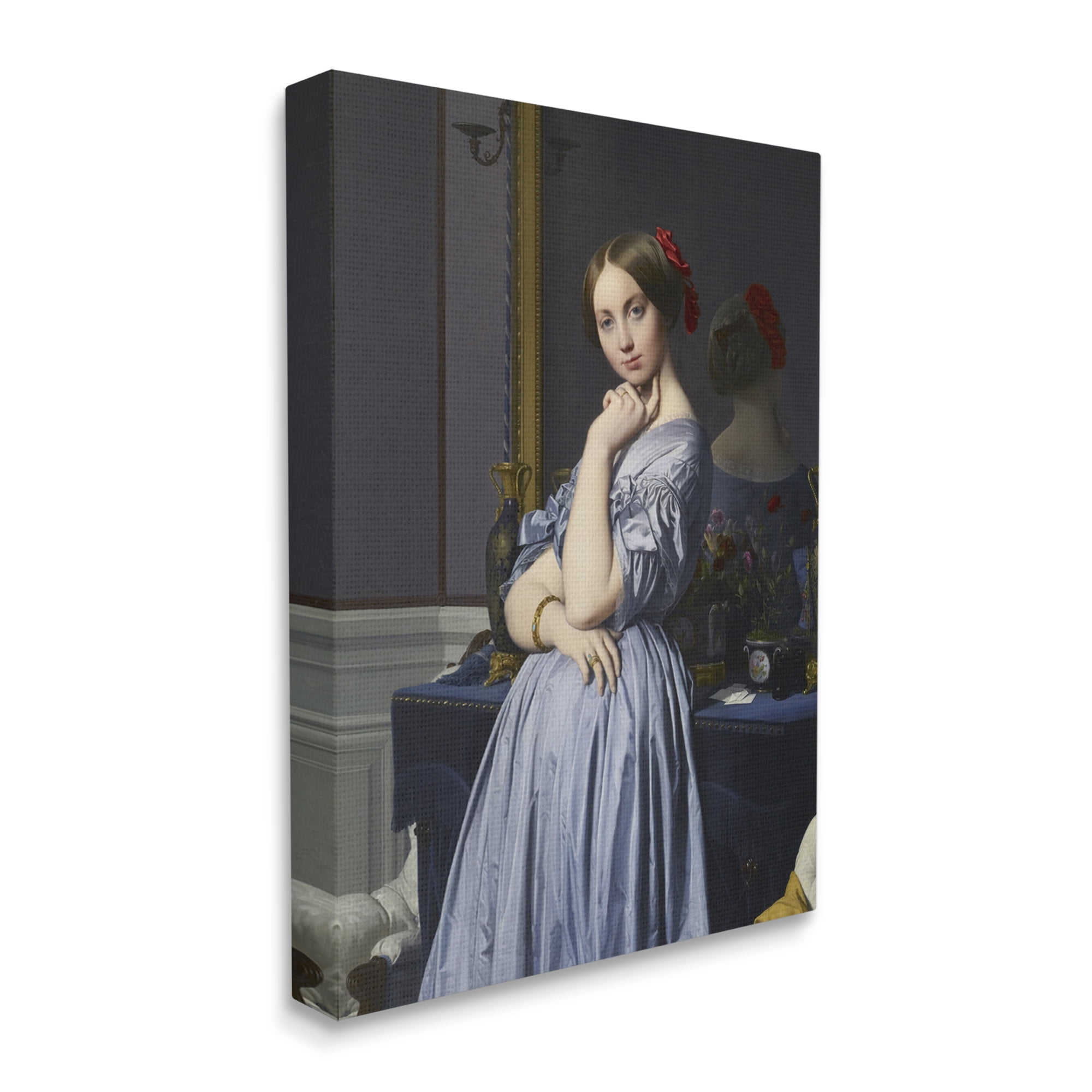 Stupell Industries Comtesse d Haussonville Jean Auguste Dominique Ingres Countess Painting Painting Gallery Wrapped Canvas Print Wall Art, Design by one1000paintings