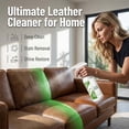 thumbnail image 2 of Leather Cleaner and Conditioner Foam Solution Cream Bundle, for Use of Leather Furniture, Car Interior, Apparel, Boots, Shoes, Bags, and More White, 2 of 7