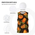 thumbnail image 6 of Easygdp Orange Pumpkin Men's Mesh Basketball Jersey Quick Drying Sleeveless Shirts Fitted Muscle Tank Tops Sport Round Neck T-Shirt - Small, 6 of 9