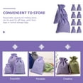 thumbnail image 2 of Candy Bags 10 Pcs Snack Drawstring Accessories Purple Linen, 2 of 5