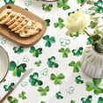 thumbnail image 5 of St. Patricks Day Tablecloth 60×84 Inch Oval, Shamrock Irish Clover Luck Washable Seasonal Table Cover for Party Picnic Dinner Decor, 5 of 6
